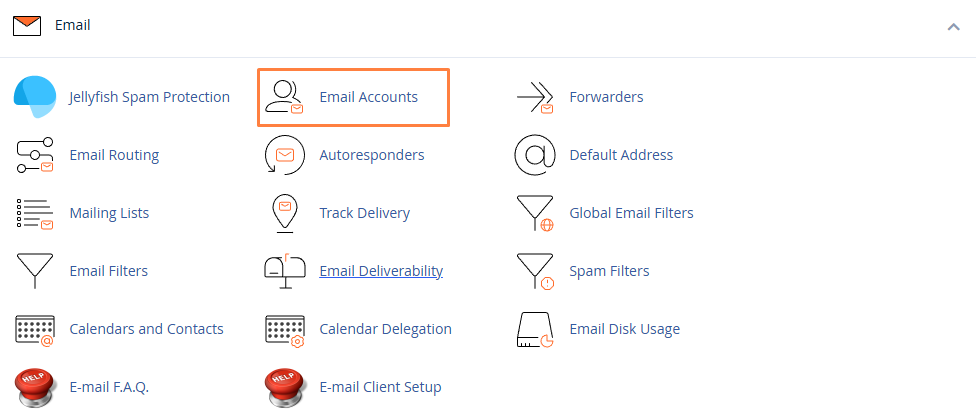 cPanel Email Accounts