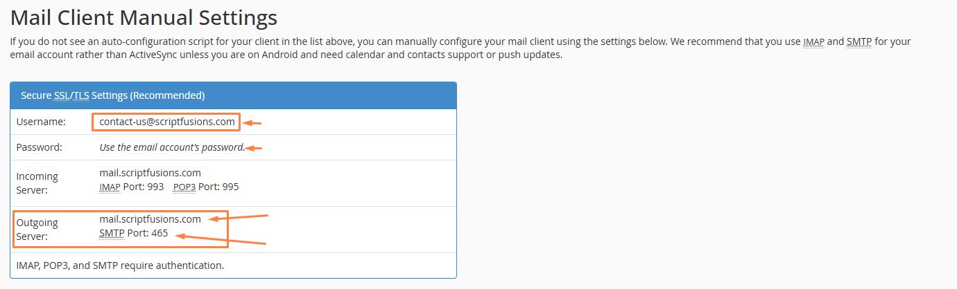 SMTP Settings